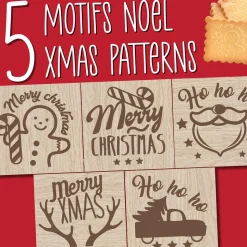 Tampon à biscuits Noël et emporte pièce