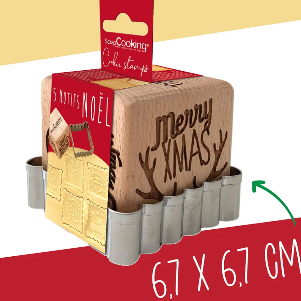 Tampon à biscuits Noël et emporte pièce
