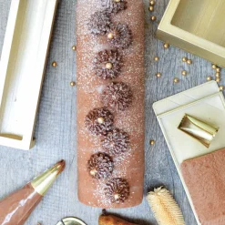 Tapis en silicone pour génoise de bûche - 30 x 8 cm