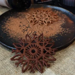 Tapis en silicone pour tuiles à motifs flocon