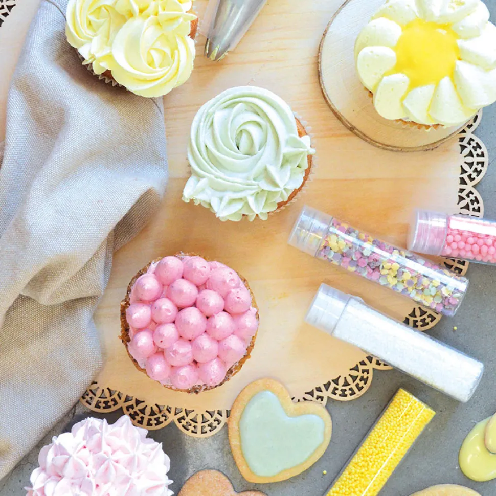 Trio de douilles pour décor de cupcakes